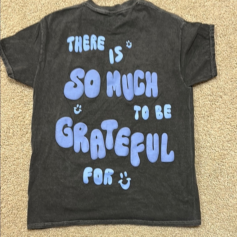 PacSun Black Short Sleeve Tee with Inspirational Message